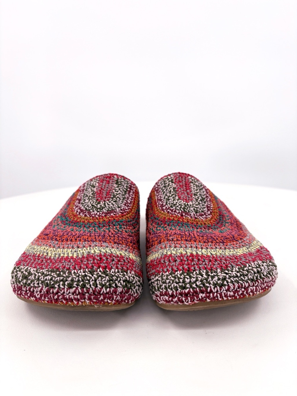 THE SAK Bolinas Boho Stripe Crochet Clogs in Sunset US 9 - Picture 6 of 15